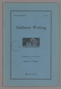 Amherst writing, 1923 March