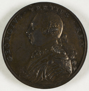 Bronze medal commemorating British military victories in the West Indies and Newfoundland, 1762