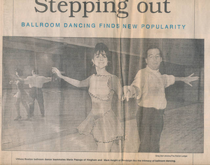 News article: 'Steppin Out,' Patriot Ledger, March 11, 1991