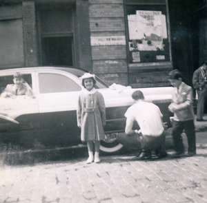 In front of our home, 54 Leverett Street