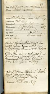 Tewksbury Almshouse Intake Record: Burns, Peter