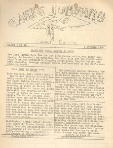 Eagle Forward (Vol. 1, No. 12), 1950 October 9
