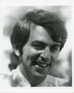 Black and white photograph of Paul Tsongas