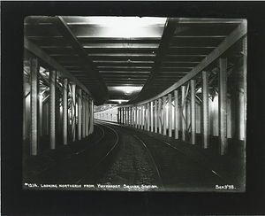 Looking northerly from Haymarket Square station