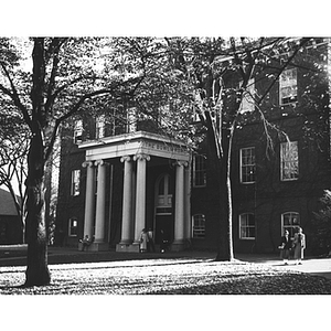 Exterior of Bouvé building on Tufts University campus