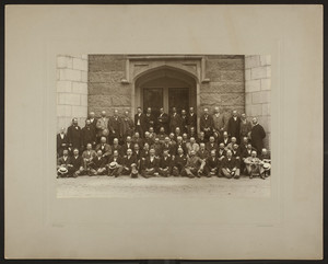 Group portrait of Harvard Class of 1873, 25th reunion, Cambridge, Mass., 1898