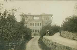 Library from Blue Hill Avenue, Franklin Park, Roxbury, Mass., 1907
