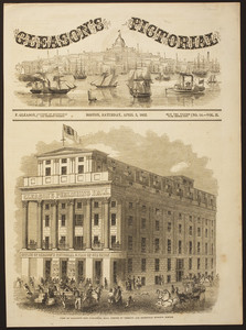 View of Gleason's New Publishing Hall, Tremont and Bromfield Streets, Boston