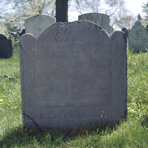 Tristram Coffin gravestone, Coffin House, Newbury, Mass.