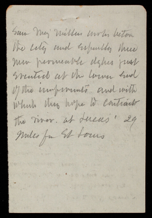 Thomas Lincoln Casey Notebook, April 1888-May 1889, 82, [illegible] Maj. Miller wrote