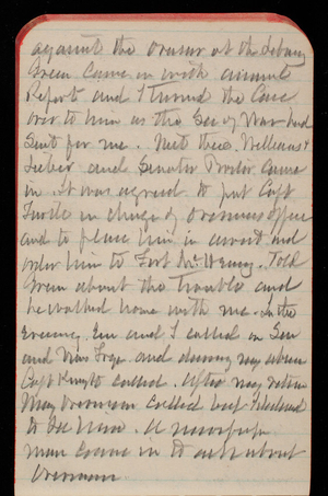 Thomas Lincoln Casey Notebook, October 1891-December 1891, 75, against the owner at the [illegible]