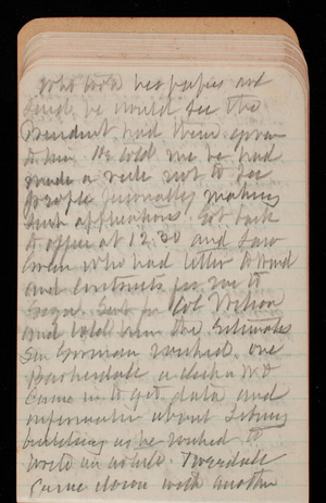 Thomas Lincoln Casey Notebook, November 1894-March 1895, 035, who took her papers and
