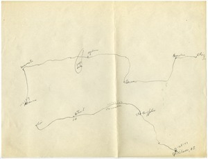 Map of the route of the 326th Signal Co. Wing