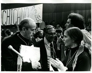 Delegates including Father Drinan at the Democratic National Convention