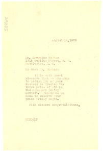 Letter from W. E. B. Du Bois to Langston Hughes