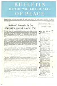 Bulletin of the World Council of Peace, number 6