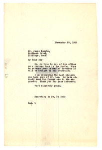 Letter from Crisis to James Coombs