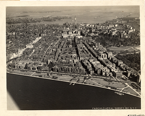 Beacon Hill, City Proper, part of South Boston, East Boston, Winthrop, Esplanade-Embankment Road, Cambridge Street widening, Mt. Vernon Street to State House, aerial view