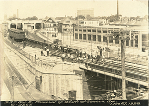 Dorchester Rapid Transit section 2. Removal of abutment at Geneva Avenue