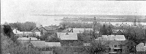 Bird's eye view of Beverly Harbor from Odd Fellow's Building