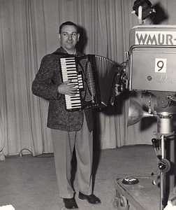 Ernie Woessner with accordion