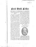 Ford Hall Forum Folks newsletter, vol. 1, no. 4, 01/19/1913