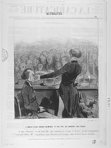 L' AMITIÉ D'UN GRAND CHIMISTE N'EST PAS UN BIENFAIT DES DIEUX. Je suis tellement sur de mon fait, que maintenant, si vous le désirez, je vais empoisonner mon ami intime, Mr. Coquardeau, et je retrouverai de l'arsenic dans le verre de ses lunettes.