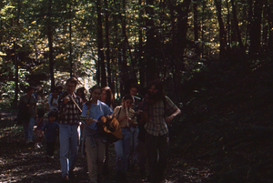 Hopkins Forest Fall Festival, 1999. 9. Rude Cider Band plays along the Carriage Road Trail.