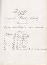 Franklin Debating Society journal