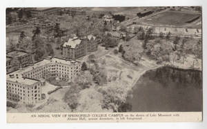 An aerial view of Springfield College Campus