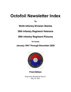 Octofoil Newsletter Index for Issues January 1947-December 2020
