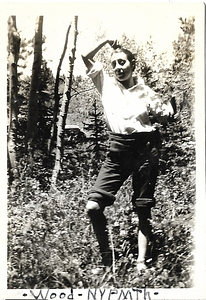 A Photograph of Dorris Bullard in the Woods