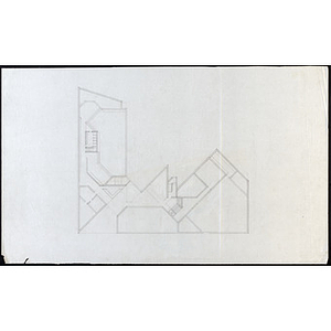 Harriet Tubman House stairwell and hallway floor plan