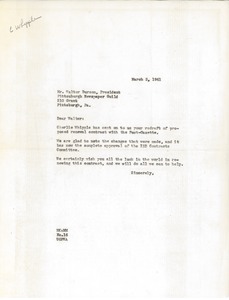 Letter from Milton Kaufman to Walter Burson