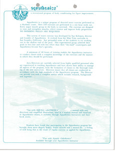 Aquathenics program description