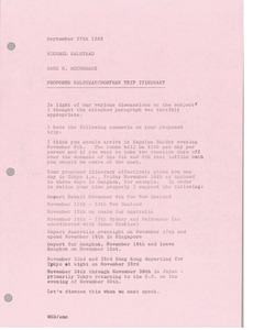 Memorandum from Mark H. McCormack to Michael Halstead