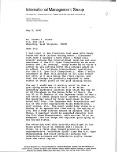 Letter from Mark H. McCormack to Stuart F. Bloch