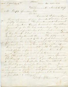 Letter from Clark M. Laundey to Joseph Lyman