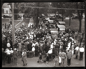 Calvin Coolidge arriving at Swampscott