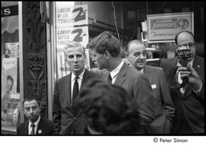 Robert F. Kennedy with members of his campaign team