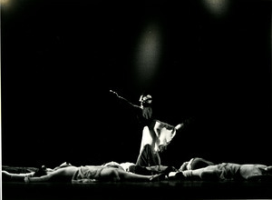 Shout: Bonnie Novak among dancers lying down