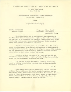 Nominations for honorary membership