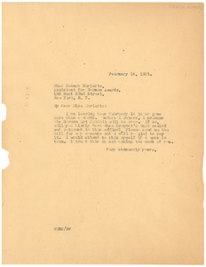 Letter from W. E. B. Du Bois to The Harmon Foundation