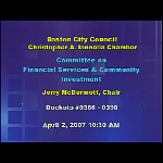 Committee on Financial Services and Community Investment meeting recording