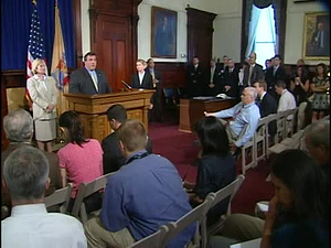 Governor Chris Christie announces he will replace State Supreme Court Justice John Wallace with Anne Patterson