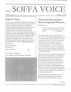 Your SOFFA Voice Vol. 2, Issue 1 (February, 1999)