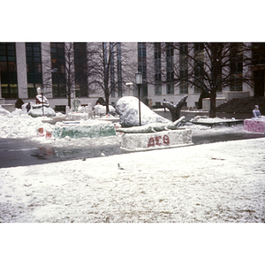 Snow sculpture contest