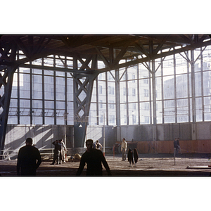 Interior of Cage Under Construction, Winter 1954