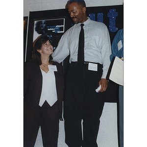 Two attendees at the "Out on the Edge 6" event