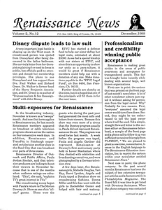 Renaissance News, Vol. 2 No. 12 (December 1988)